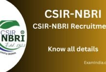 CSIR-NBRI Recruitment 2025 Notification CSIR-NBRI Recruitment